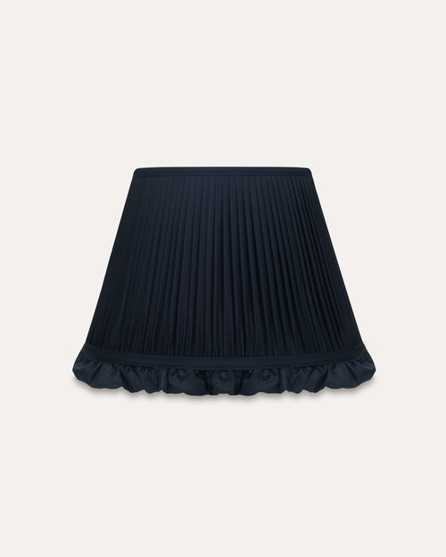 Black Grape Silk Ruffle Lampshade