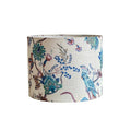 Blue Floral Drum Lampshade 30cm