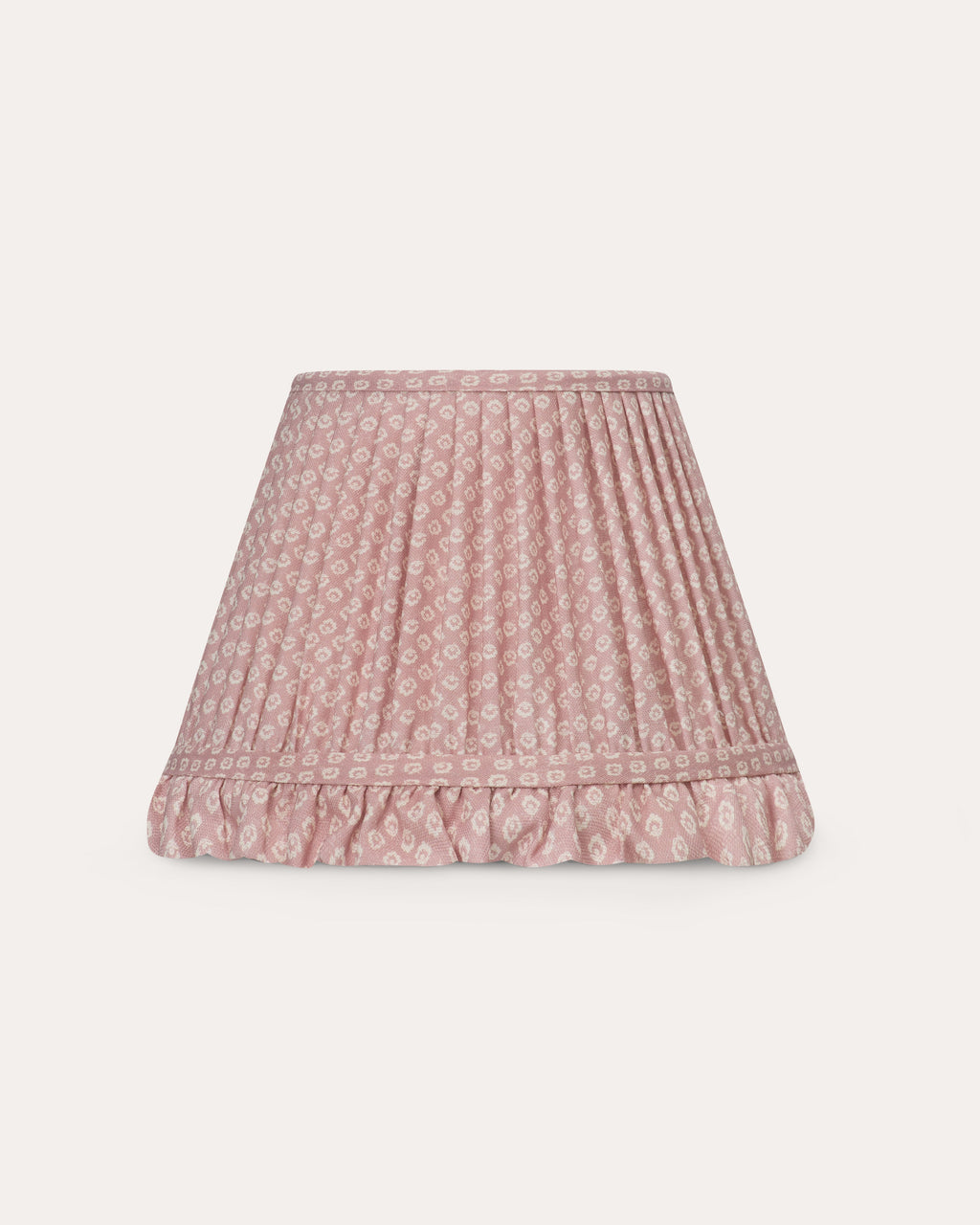 Old Rose Floral Ruffle Lampshade