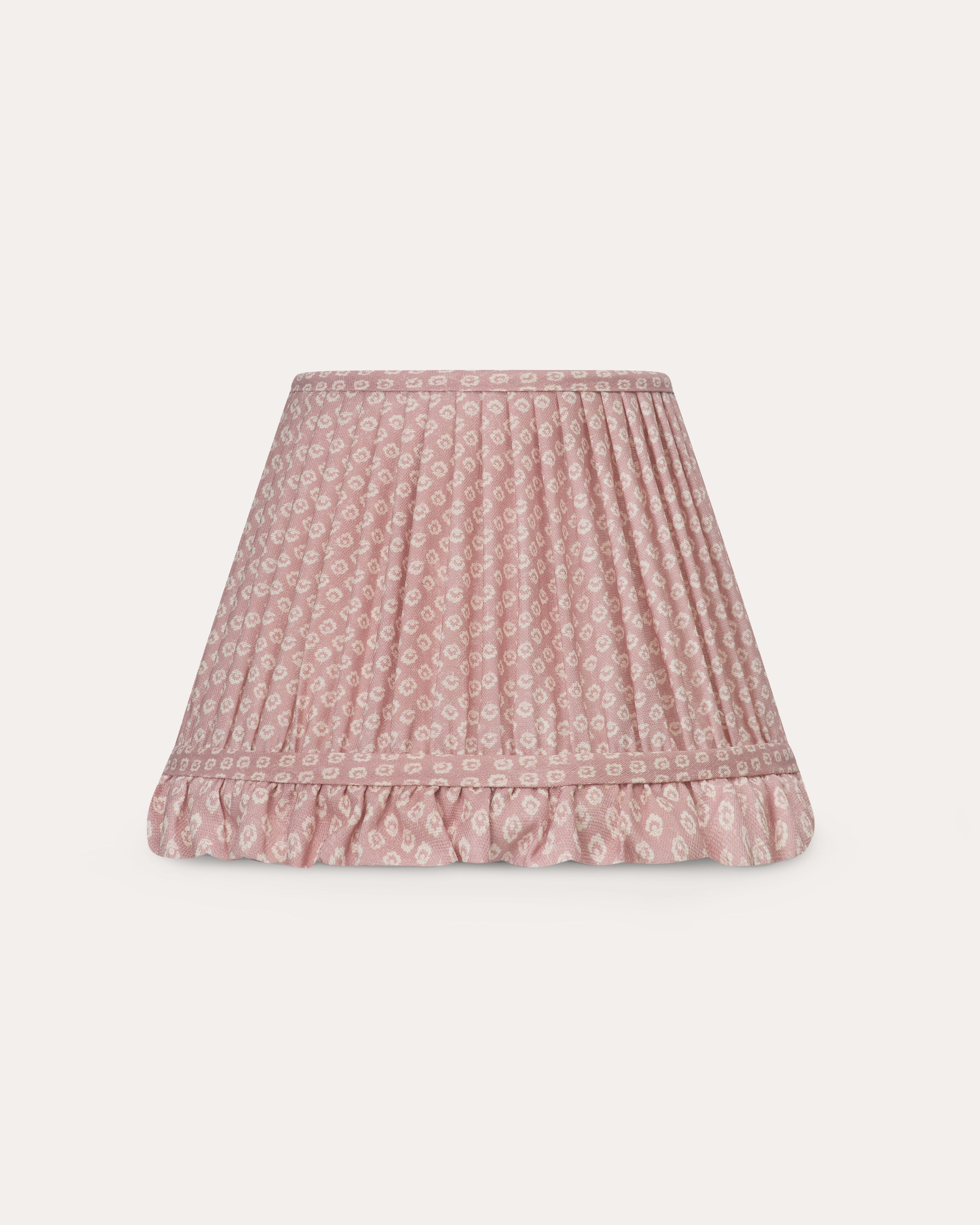 Old Rose Floral Ruffle Lampshade