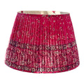 Raspberry Silk Sari Lampshade 18 Inch