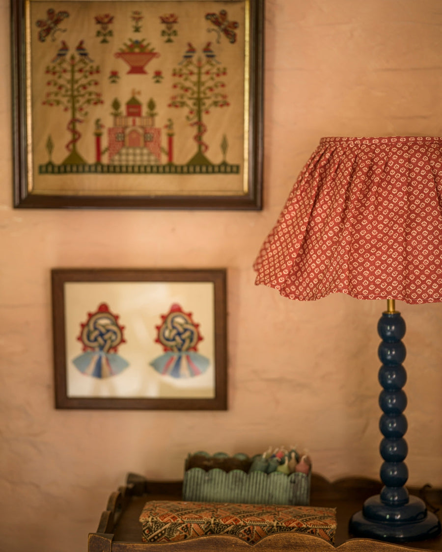Crabapple Floral Loose Pleat Lampshade