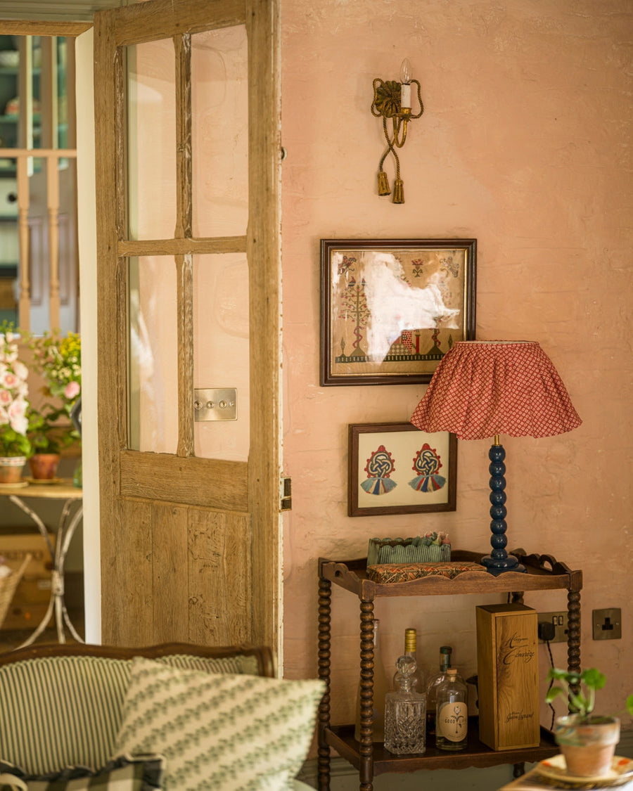 Crabapple Floral Loose Pleat Lampshade