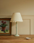 Daisy Embroidered Ruffle Lampshade