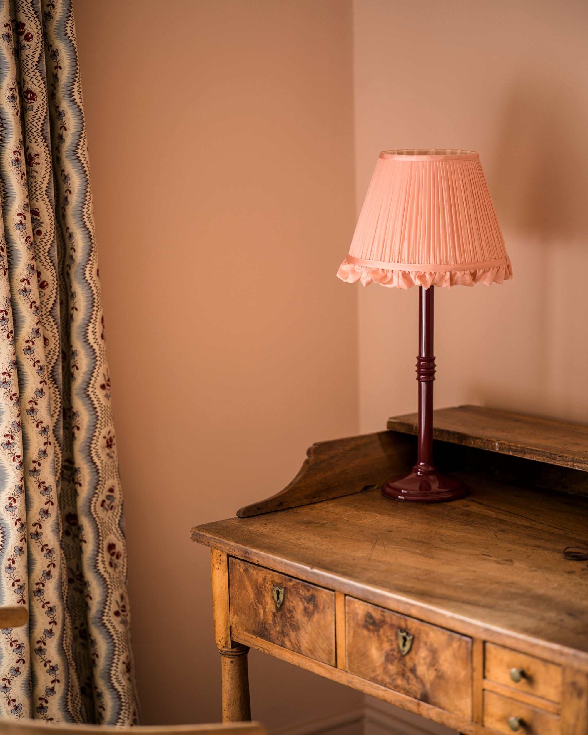 Peony Silk Ruffle Lampshade