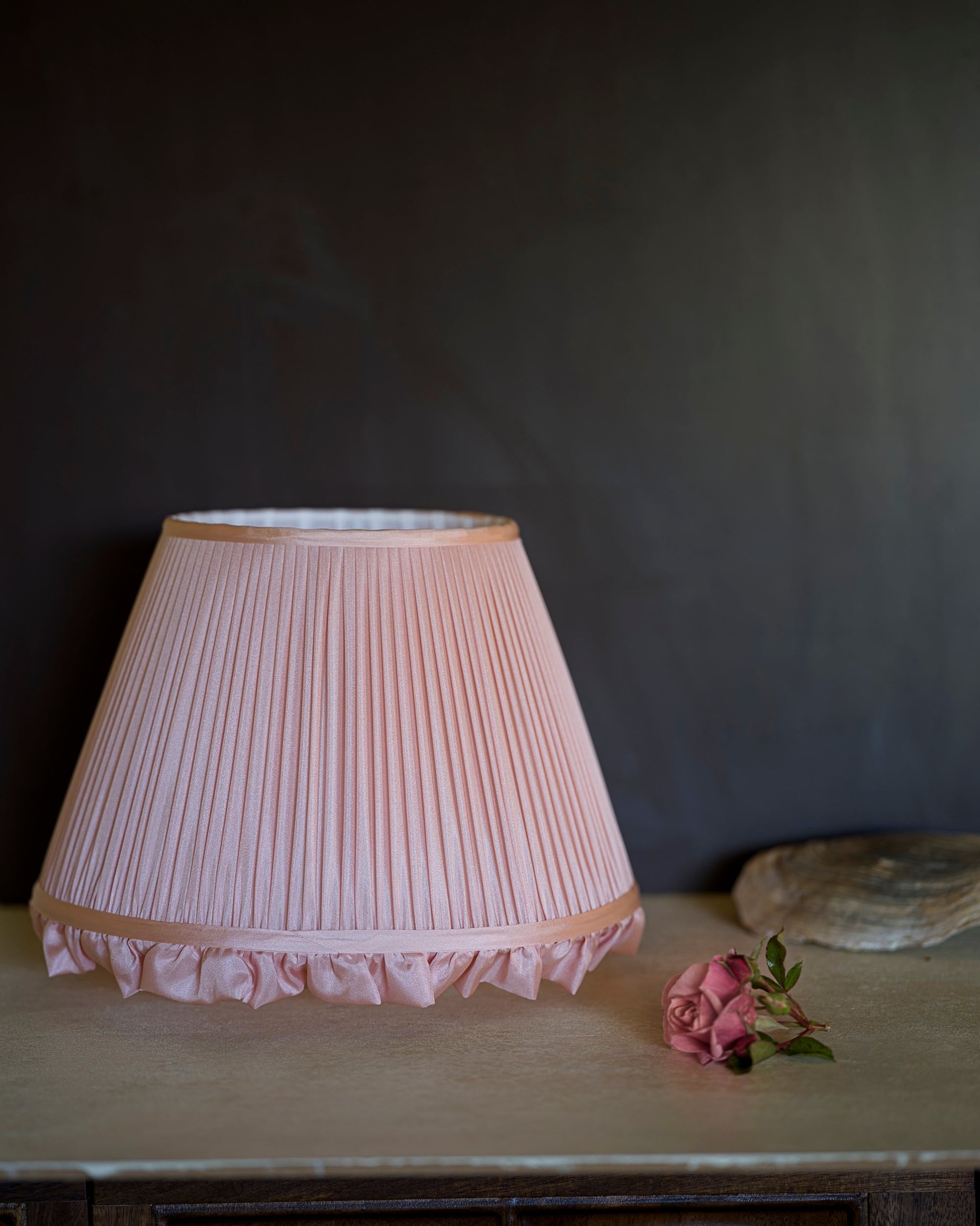 Peony Silk Ruffle Lampshade