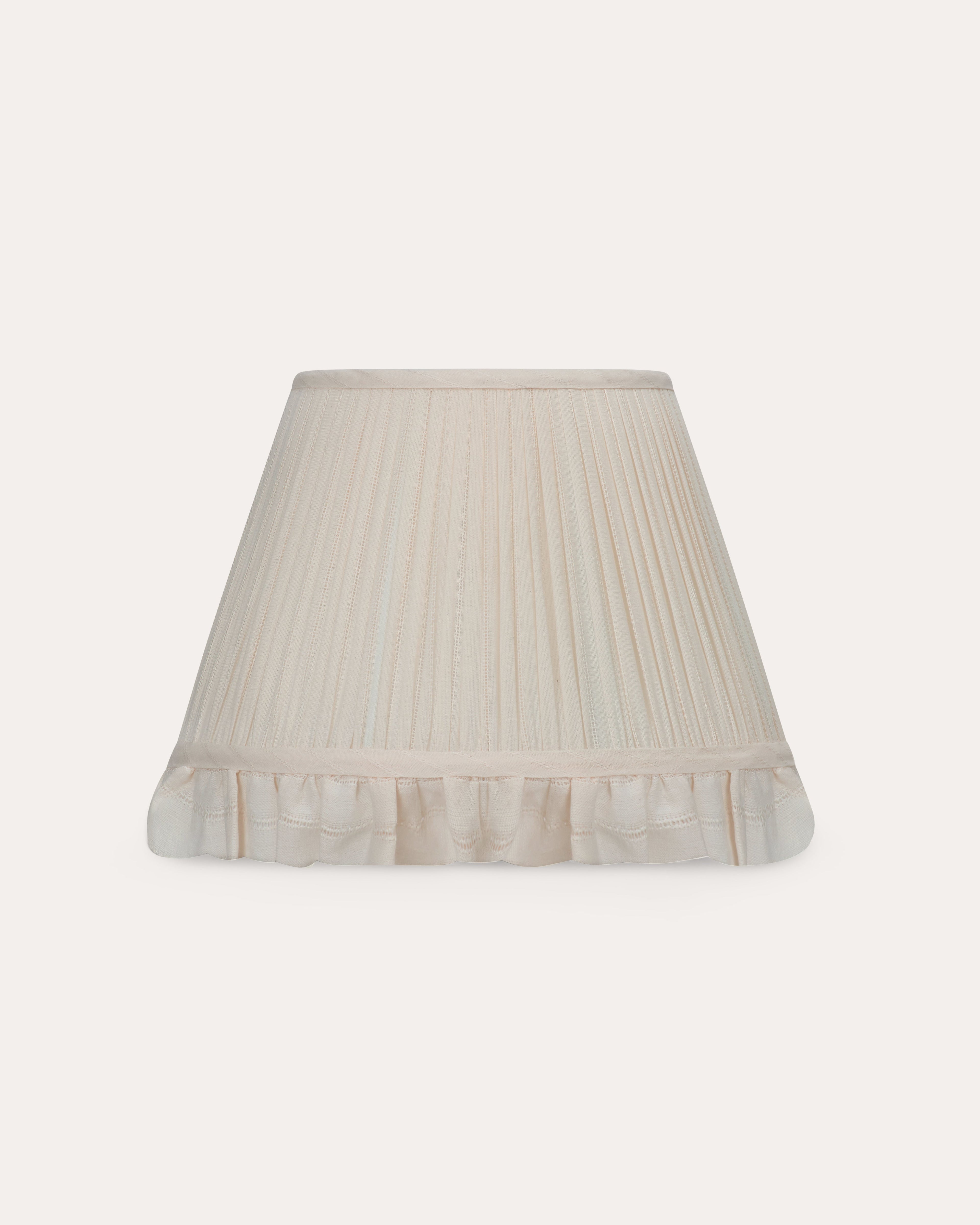 Daisy Embroidered Ruffle Lampshade