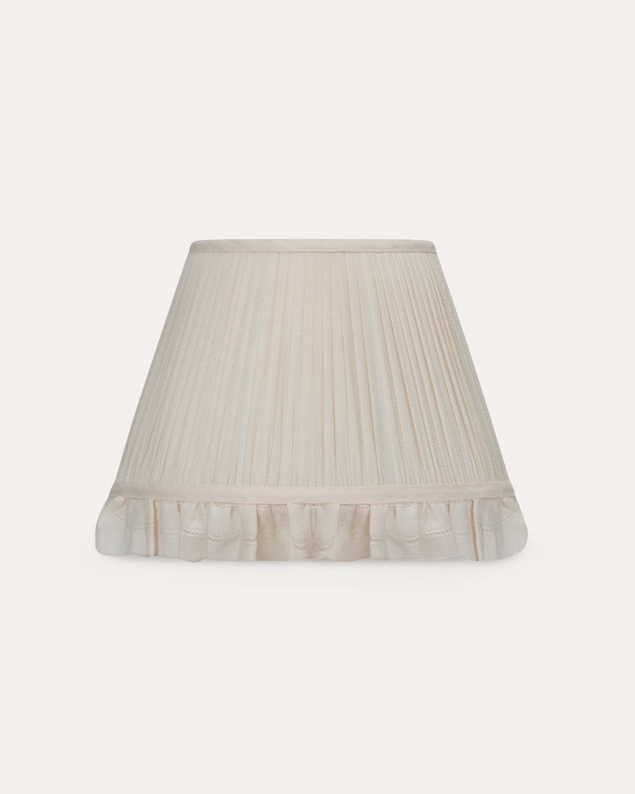 Daisy Embroidered Ruffle Lampshade