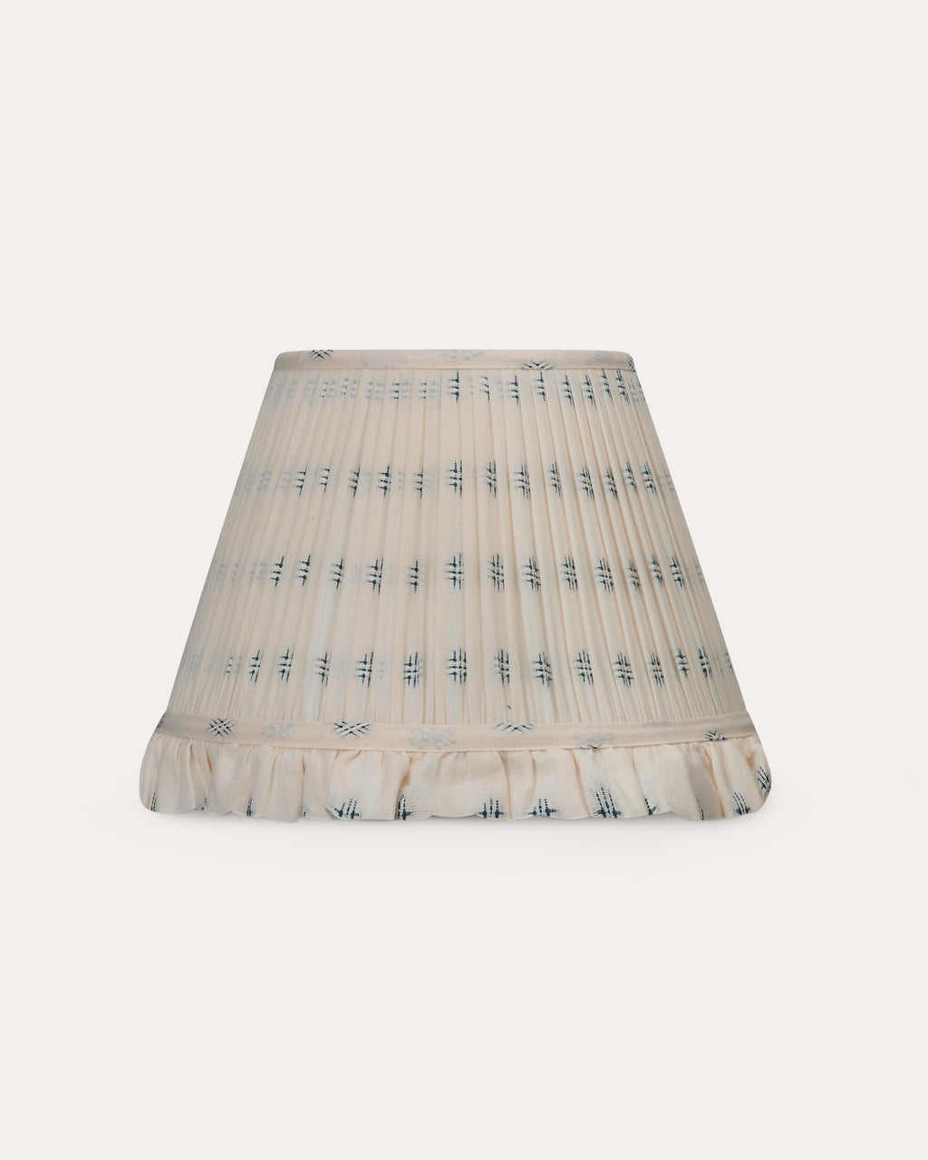 Delphinium Embroidered Ruffle Lampshade