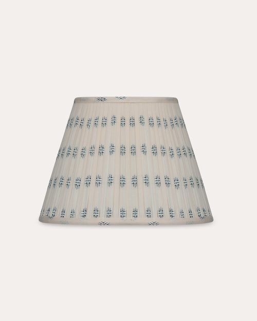 Blue Embroidered Classic Lampshade
