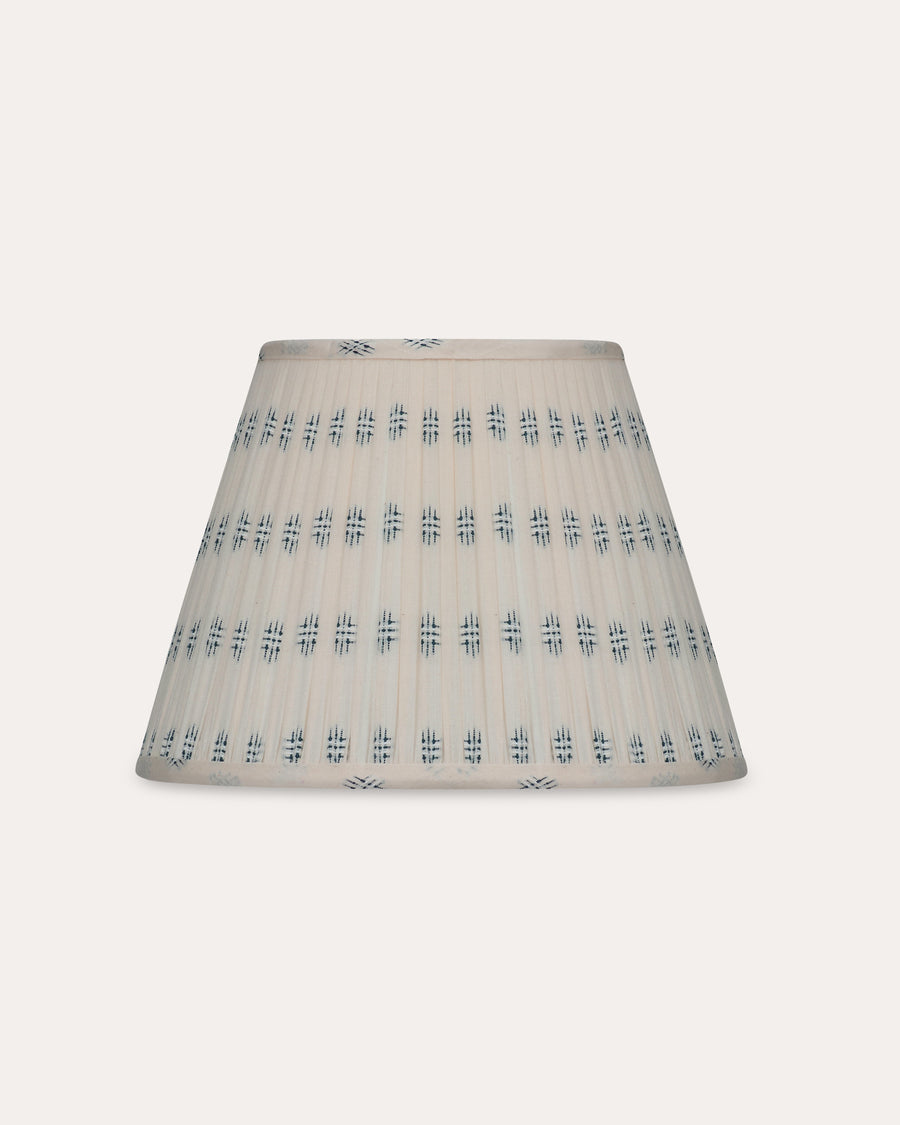 Blue Embroidered Classic Lampshade