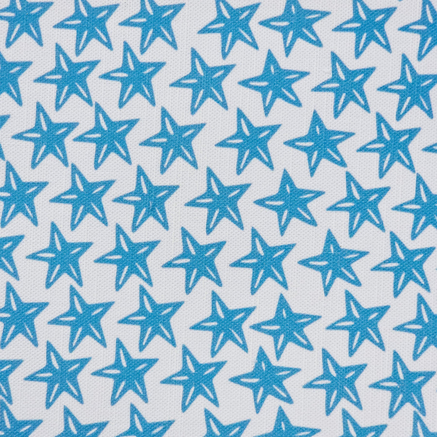Blue Star Drum Lampshade 20cm