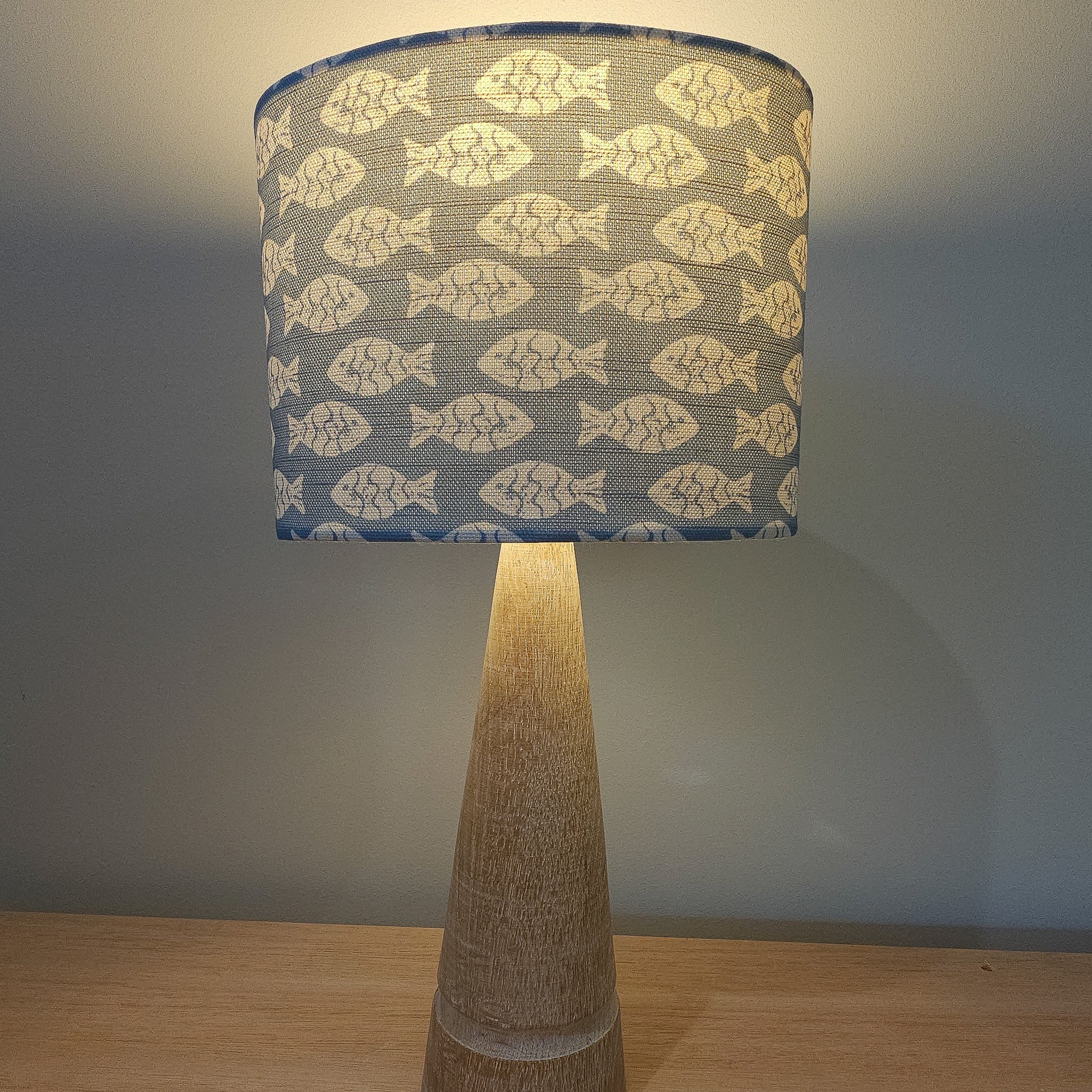 Coastal Fish Oval Lampshade