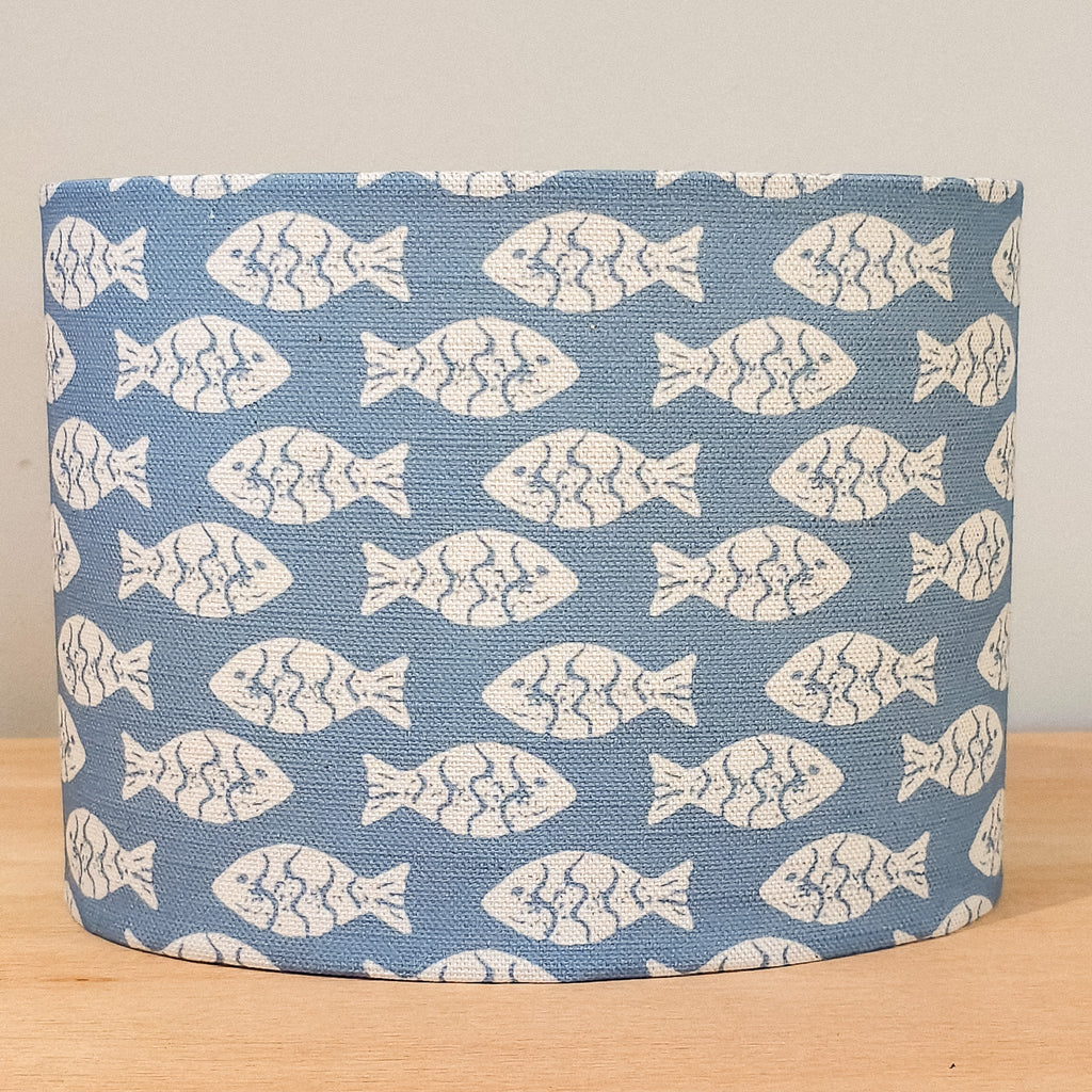 Coastal Fish Oval Lampshade