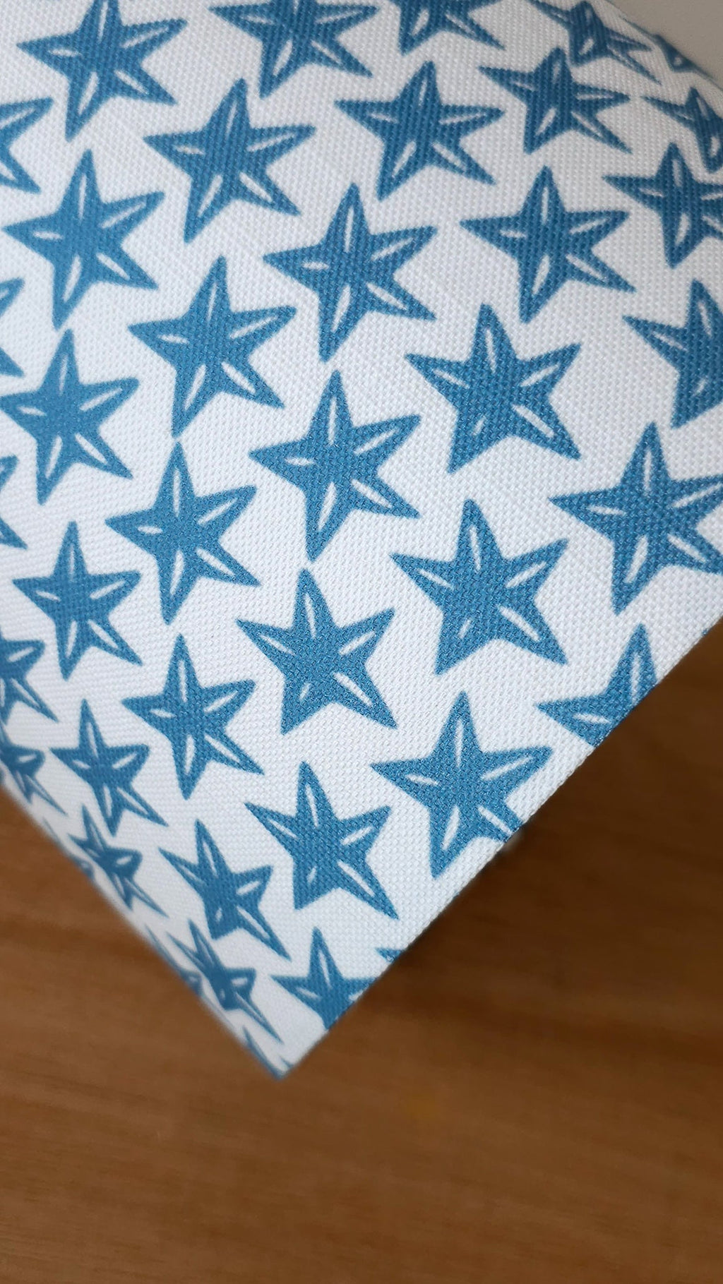 Blue Star Drum Lampshade 20cm