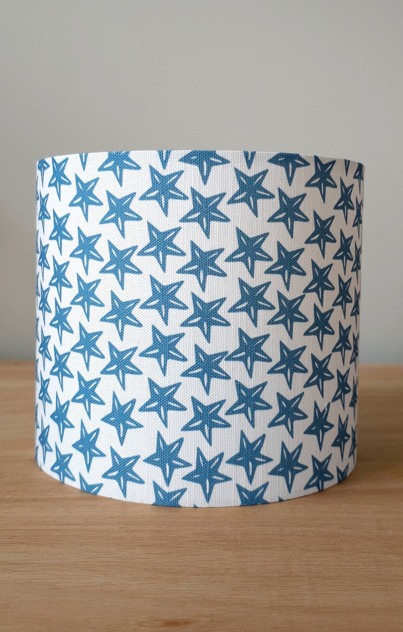 Blue Star Drum Lampshade 20cm