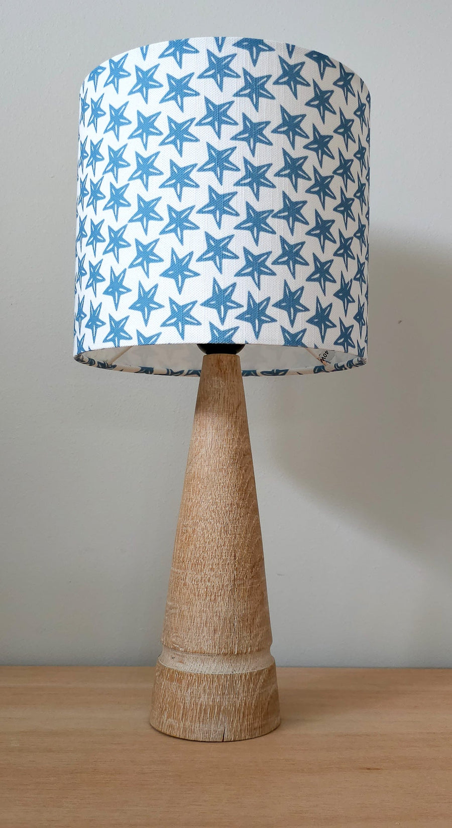 Blue Star Drum Lampshade 20cm