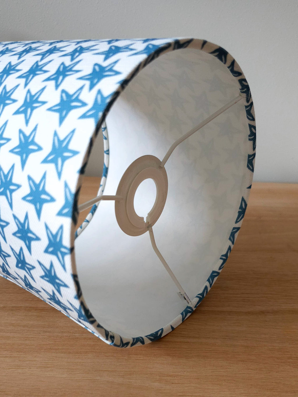Blue Star Drum Lampshade 20cm