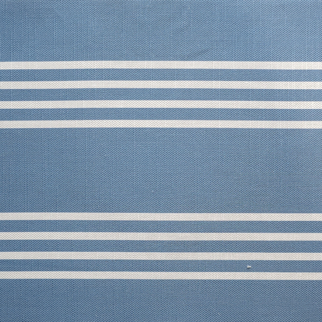 Blue Studio Stripe Drum Lampshade