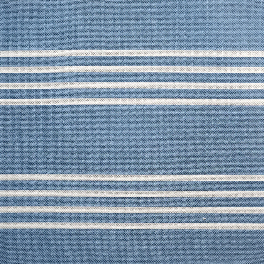 Blue Studio Stripe Drum Lampshade